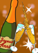 Joyeux anniversaire avec des bulles en f&ecirc;te